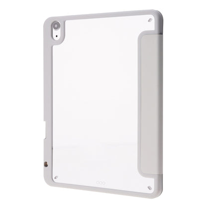 For iPad Air 11 2025 / 2024 Deformation Transparent Acrylic Leather Tablet Case(Grey) - iPad Air 11 2025 / 2024 Cases by buy2fix | Online Shopping UK | buy2fix