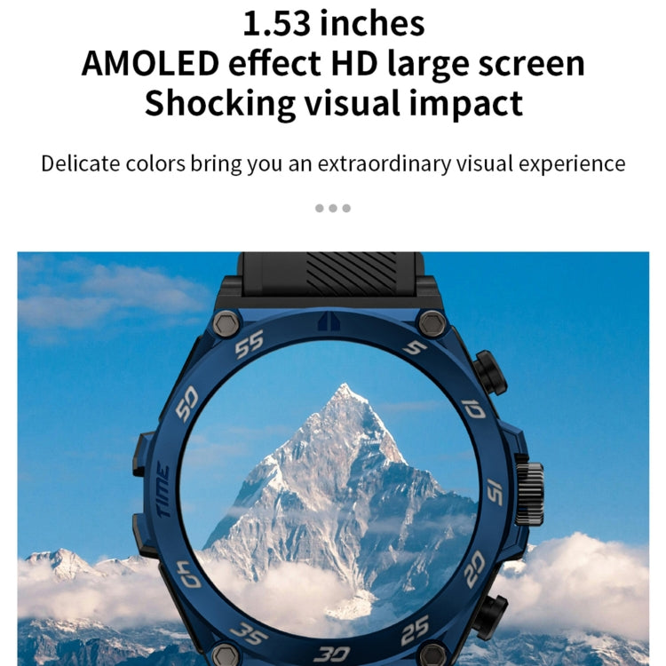 LC18 1.53 inch IP67 BT5.0 Sport Smart Watch with Earbuds, Support Bluetooth Call / Sleep / Blood Oxygen / Heart Rate / Blood Pressure Health Monitor(Black) by buy2fix