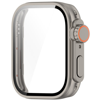 For Huawei Watch Fit3 PC + Tempered Glass Film Full Coverage Watch Protective Case(Titanium Color) by buy2fix