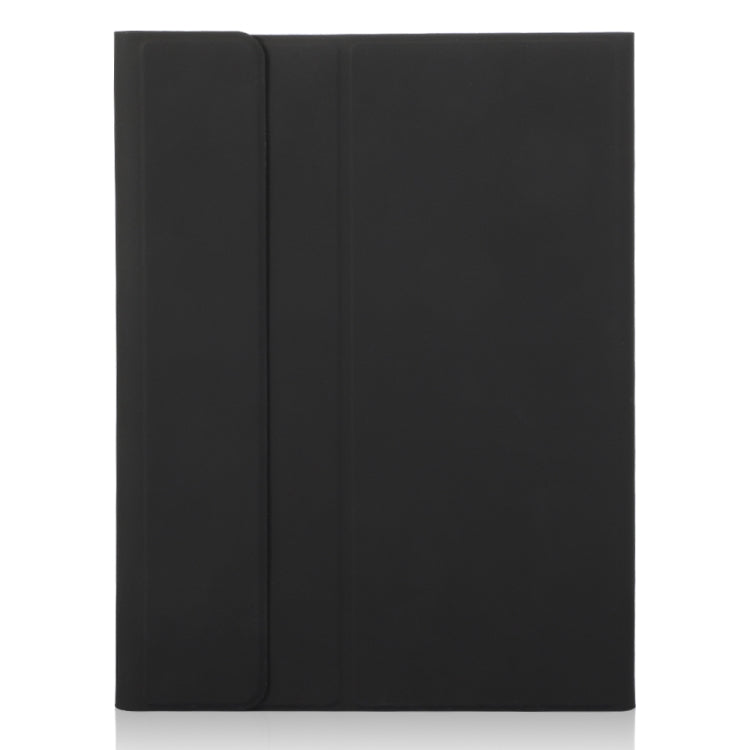 For iPad Pro 11 2024 A13B-A Lambskin Texture Bluetooth Touch Square Keyboard Leather Tablet Case with Pen Slot(Black) - For iPad Pro by buy2fix | Online Shopping UK | buy2fix
