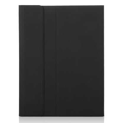 For iPad Pro 11 2024 A13B-A Lambskin Texture Bluetooth Touch Square Keyboard Leather Tablet Case with Pen Slot(Black) - For iPad Pro by buy2fix | Online Shopping UK | buy2fix