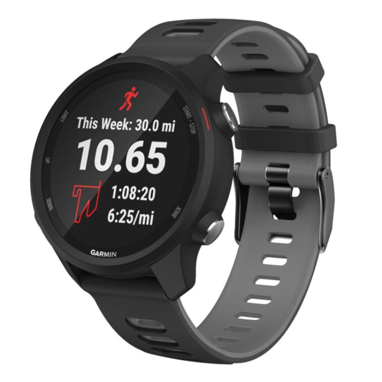 22mm For Huawei Watch GT2e 46mm Silicone Watch Band(Black+Grey) by buy2fix