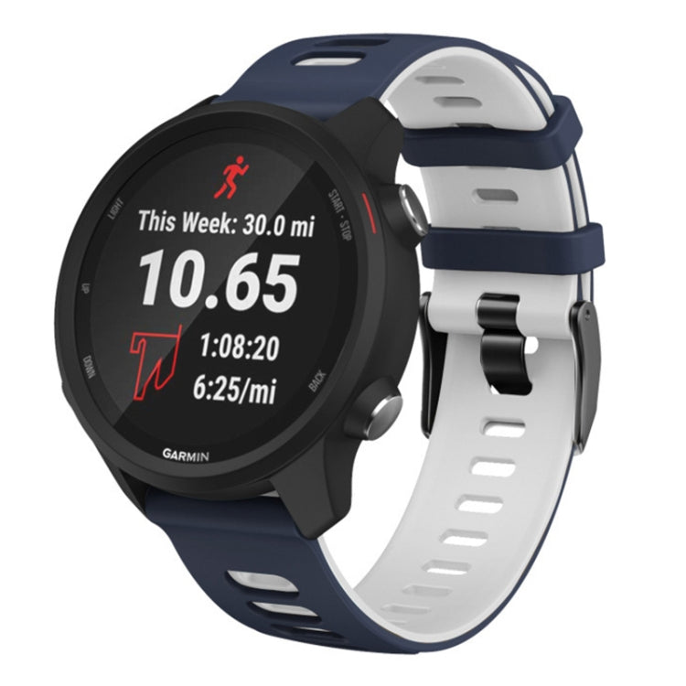 22mm For Huawei Watch GT2e 46mm Silicone Watch Band(Dark Blue+White) by buy2fix