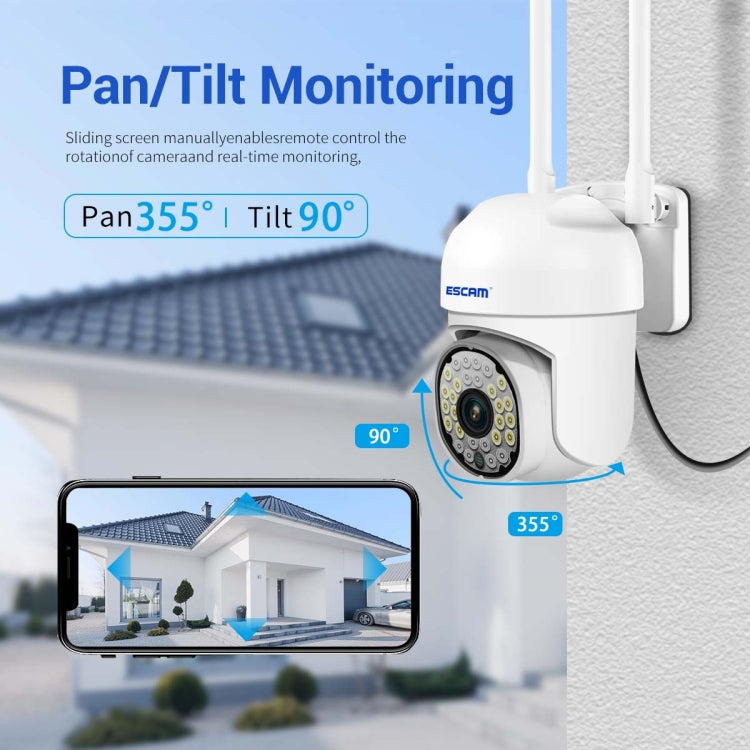 ESCAM PT305 2MP HD Motion Detection WiFi Intelligent Dual-light Source Camera(EU Plug) - Dome Camera by ESCAM | Online Shopping UK | buy2fix