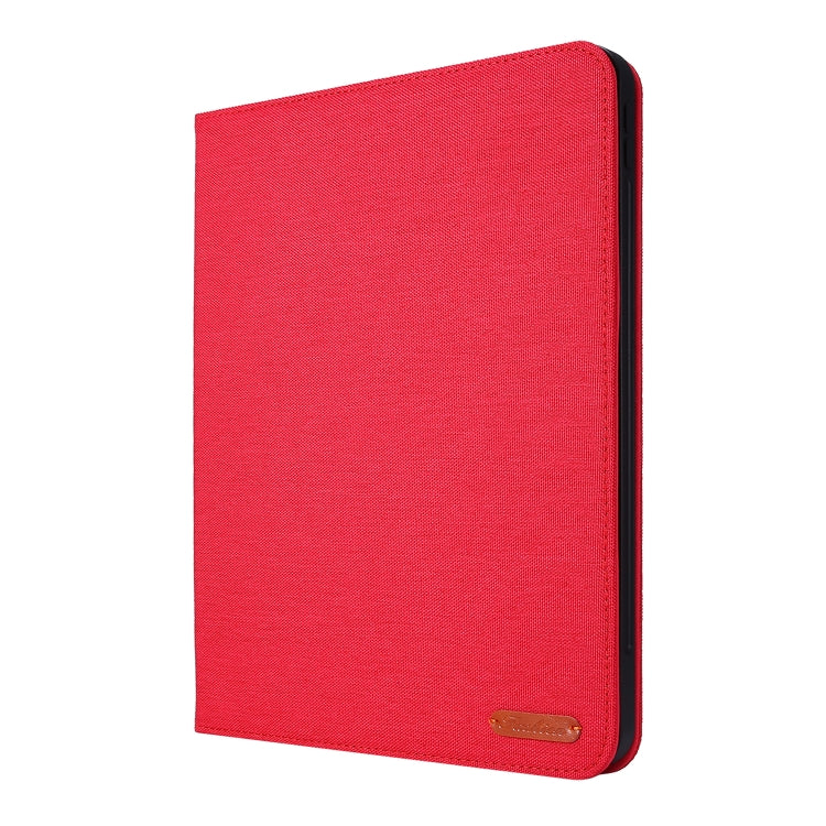 For iPad Air 11 2025 / 2024 Fabric Leather Tablet Case(Red) - iPad Air 11 2025 / 2024 Cases by buy2fix | Online Shopping UK | buy2fix