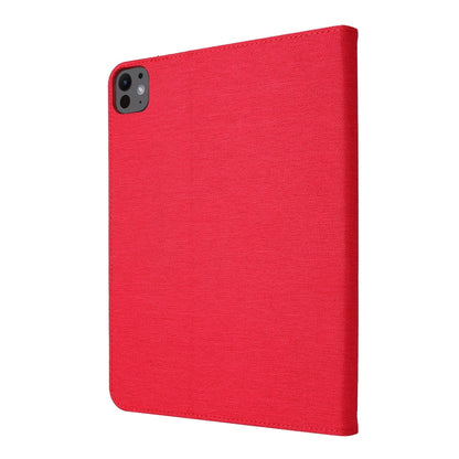 For iPad Air 11 2025 / 2024 Fabric Leather Tablet Case(Red) - iPad Air 11 2025 / 2024 Cases by buy2fix | Online Shopping UK | buy2fix