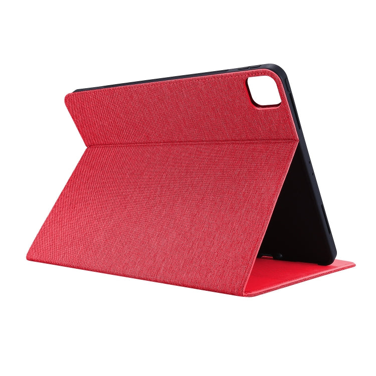 For iPad Air 11 2025 / 2024 Fabric Leather Tablet Case(Red) - iPad Air 11 2025 / 2024 Cases by buy2fix | Online Shopping UK | buy2fix