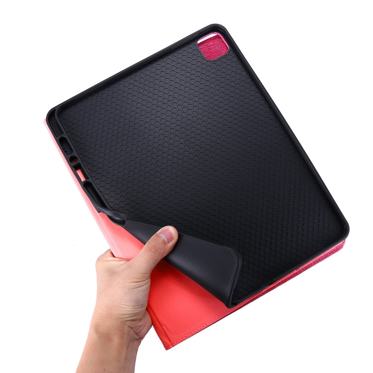 For iPad Air 11 2025 / 2024 Fabric Leather Tablet Case(Red) - iPad Air 11 2025 / 2024 Cases by buy2fix | Online Shopping UK | buy2fix