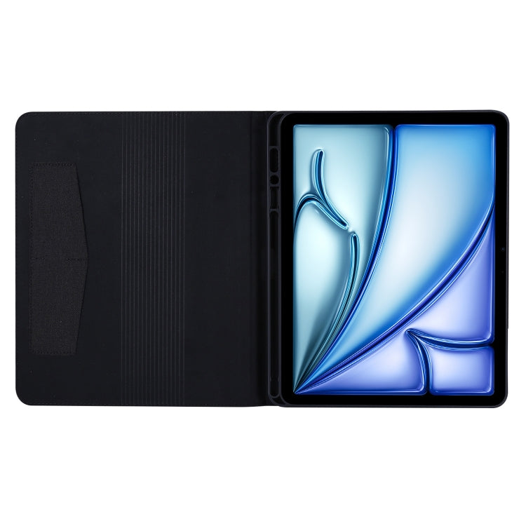 For iPad Air 11 2025 / 2024 Fabric Leather Tablet Case(Black) - iPad Air 11 2025 / 2024 Cases by buy2fix | Online Shopping UK | buy2fix