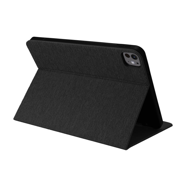 For iPad Air 11 2025 / 2024 Fabric Leather Tablet Case(Black) - iPad Air 11 2025 / 2024 Cases by buy2fix | Online Shopping UK | buy2fix
