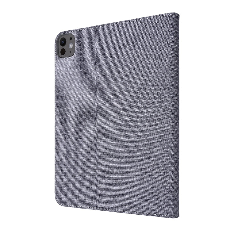 For iPad Air 11 2025 / 2024 Fabric Leather Tablet Case(Grey) - iPad Air 11 2025 / 2024 Cases by buy2fix | Online Shopping UK | buy2fix