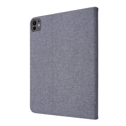 For iPad Air 11 2025 / 2024 Fabric Leather Tablet Case(Grey) - iPad Air 11 2025 / 2024 Cases by buy2fix | Online Shopping UK | buy2fix