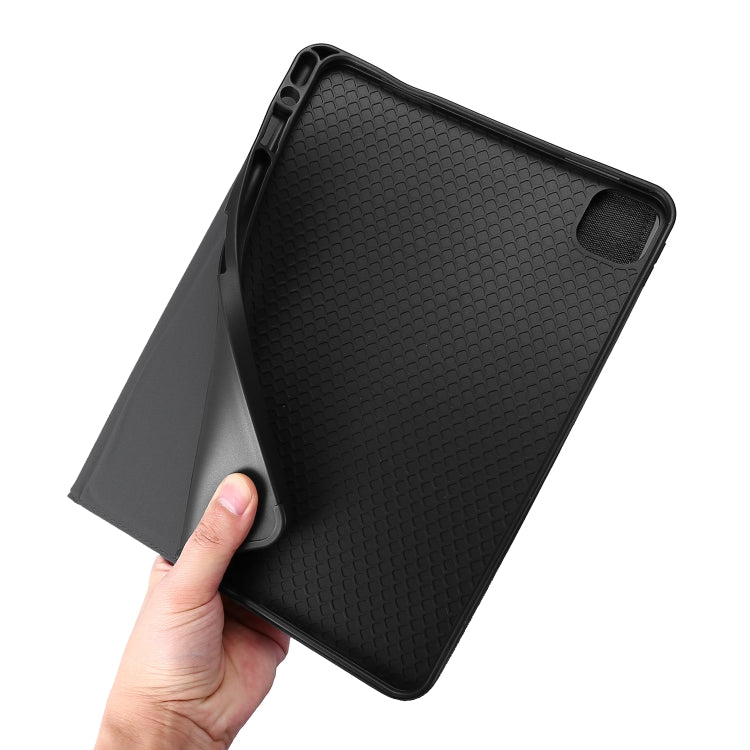 For iPad Air 11 2025 / 2024 Fabric Leather Tablet Case(Grey) - iPad Air 11 2025 / 2024 Cases by buy2fix | Online Shopping UK | buy2fix