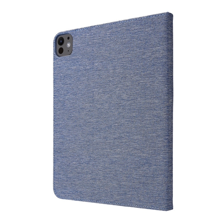 For iPad Air 13 2025 / 2024 Fabric Leather Tablet Case(Blue) - iPad Air 13 2025 / 2024 Cases by buy2fix | Online Shopping UK | buy2fix