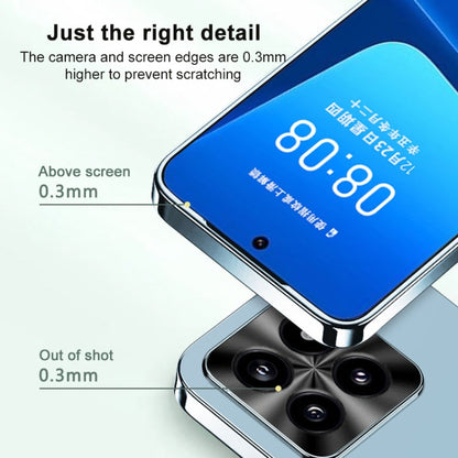 For Xiaomi Redmi K70 AG Frosted Electroplating Acrylic Phone Case(Silver White) by buy2fix