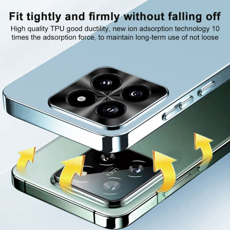 For Xiaomi Redmi K70 AG Frosted Electroplating Acrylic Phone Case(Silver White) by buy2fix