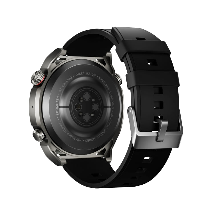 WS-20 1.43 inch IP67 Sport Smart Watch Support Bluetooth Call / Sleep / Blood Oxygen / Heart Rate / Blood Pressure Health Monitor, Silicone Strap(Black) by buy2fix