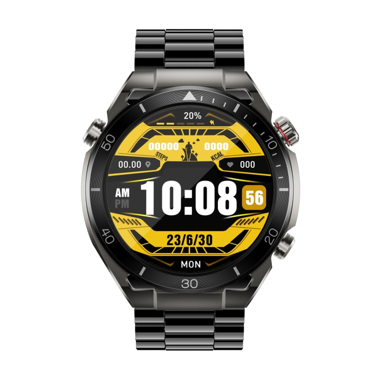 WS-20 1.43 inch IP67 Sport Smart Watch Support Bluetooth Call / Sleep / Blood Oxygen / Heart Rate / Blood Pressure Health Monitor, Steel Strap(Black) by buy2fix