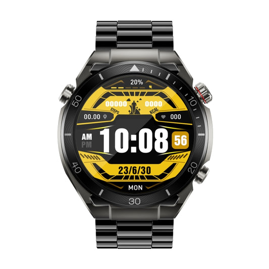 WS-20 1.43 inch IP67 Sport Smart Watch Support Bluetooth Call / Sleep / Blood Oxygen / Heart Rate / Blood Pressure Health Monitor, Steel Strap(Black) by buy2fix