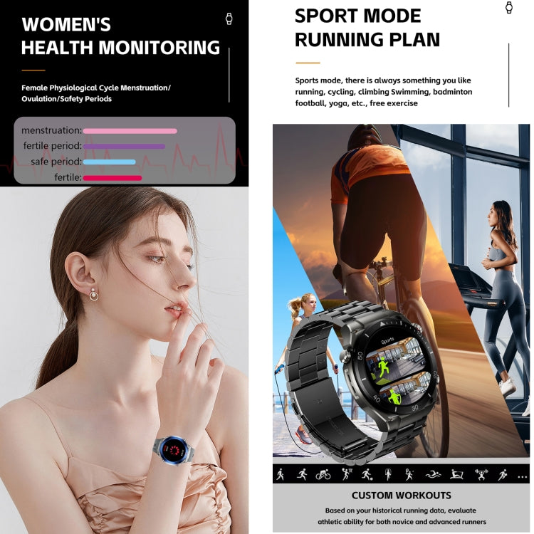 WS-20 1.43 inch IP67 Sport Smart Watch Support Bluetooth Call / Sleep / Blood Oxygen / Heart Rate / Blood Pressure Health Monitor, Silicone Strap(Black) by buy2fix