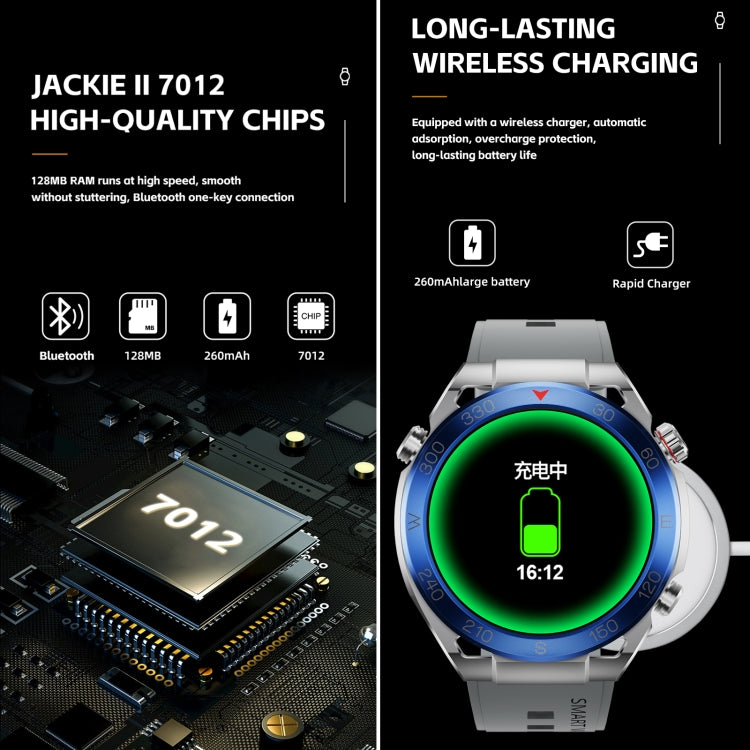 WS-20 1.43 inch IP67 Sport Smart Watch Support Bluetooth Call / Sleep / Blood Oxygen / Heart Rate / Blood Pressure Health Monitor, Silicone Strap(Black) by buy2fix