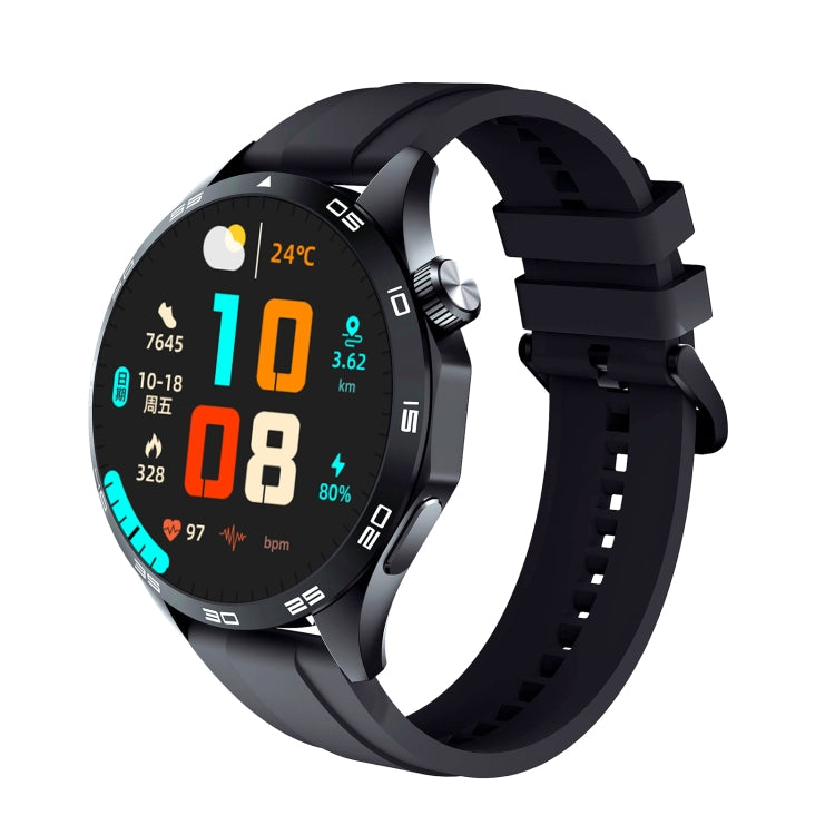 WS-26 1.52 inch IP67 Sport Smart Watch Support Bluetooth Call / Sleep / Blood Oxygen / Heart Rate / Blood Pressure Health Monitor, Silicone Strap(Black) by buy2fix