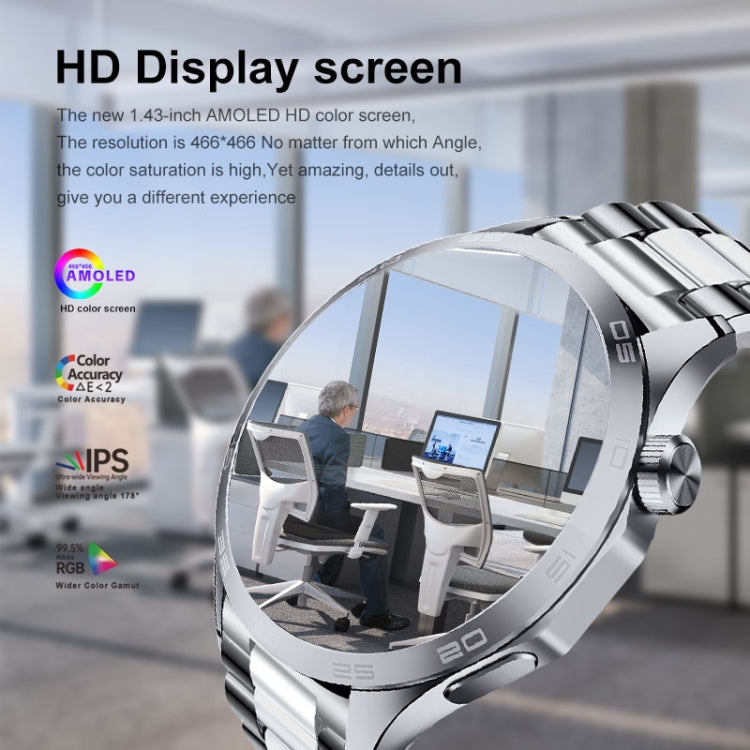 WS-26 1.52 inch IP67 Sport Smart Watch Support Bluetooth Call / Sleep / Blood Oxygen / Heart Rate / Blood Pressure Health Monitor, Silicone Strap(Silver) by buy2fix