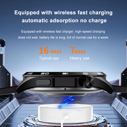 WS-26 1.52 inch IP67 Sport Smart Watch Support Bluetooth Call / Sleep / Blood Oxygen / Heart Rate / Blood Pressure Health Monitor, Silicone Strap(Black) by buy2fix