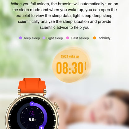 WS520 1.28 inch IP67 Sport Smart Watch, Support Bluetooth Call / Sleep / Blood Oxygen / Heart Rate / Blood Pressure Health Monitor(Gold+White) by buy2fix