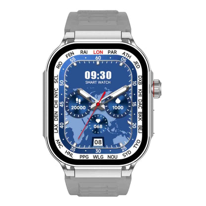 G40S 2.06 inch IP67 BT5.2 Sport Smart Watch, Support Bluetooth Call / Sleep / Blood Oxygen / Heart Rate / Blood Pressure Health Monitor(Grey) by buy2fix