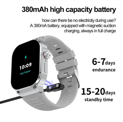 G40S 2.06 inch IP67 BT5.2 Sport Smart Watch, Support Bluetooth Call / Sleep / Blood Oxygen / Heart Rate / Blood Pressure Health Monitor(Black) by buy2fix