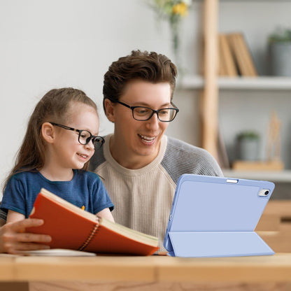 For iPad 2025 / 2022 3-fold TPU Smart Leather Tablet Case with Pen Slot(Ice Blue) - iPad 2025 / 2022 Cases by buy2fix | Online Shopping UK | buy2fix