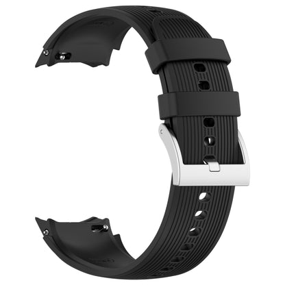 For OPPO Watch X2 Vertical Texture Silicone Watch Band(Black) - Watch Bands by buy2fix | Online Shopping UK | buy2fix