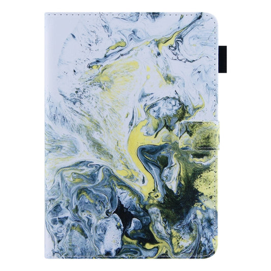 For iPad Pro 11 2024 Colored Drawing Leather Smart Tablet Case(White Gold Marble) - iPad Pro 11 2024 Cases by buy2fix | Online Shopping UK | buy2fix