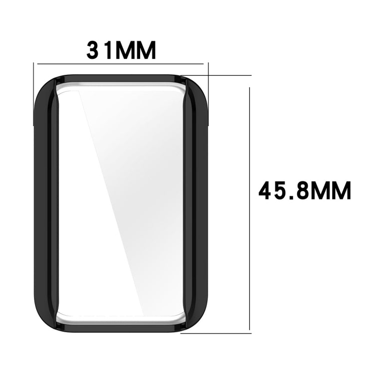 For Honor Band 9 Full Coverage TPU Electroplated Watch Protective Case(Black) by buy2fix