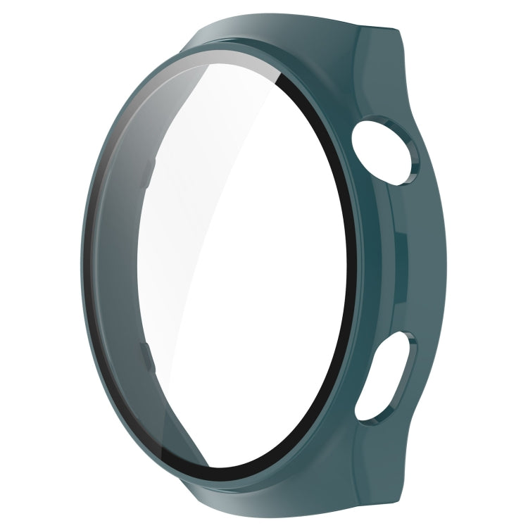 For Huawei Watch 4 Pro Space Edition PC + Curved Glass Film Integrated Watch Protective Case(Pine Green) by buy2fix
