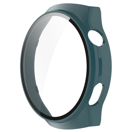 For Huawei Watch 4 Pro Space Edition PC + Curved Glass Film Integrated Watch Protective Case(Pine Green) by buy2fix