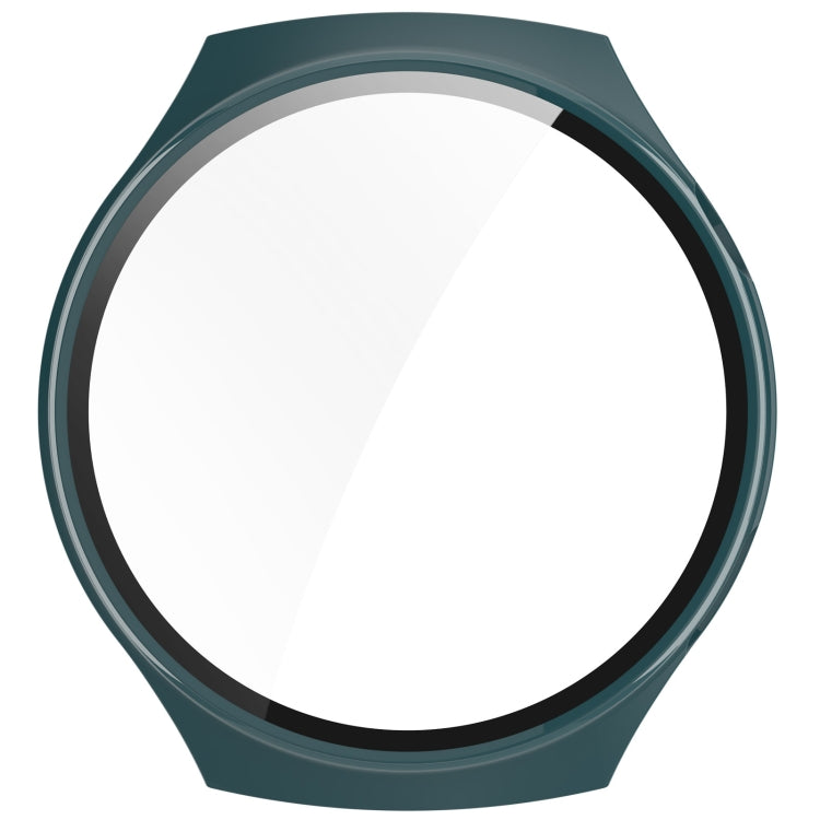 For Huawei Watch 4 Pro Space Edition PC + Curved Glass Film Integrated Watch Protective Case(Pine Green) by buy2fix