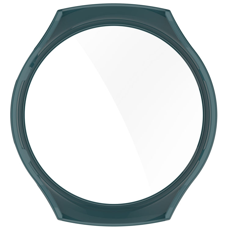 For Huawei Watch 4 Pro Space Edition PC + Curved Glass Film Integrated Watch Protective Case(Pine Green) by buy2fix