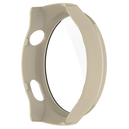 For Huawei Watch 4 Pro Space Edition PC + Curved Glass Film Integrated Watch Protective Case(Ivory White) by buy2fix