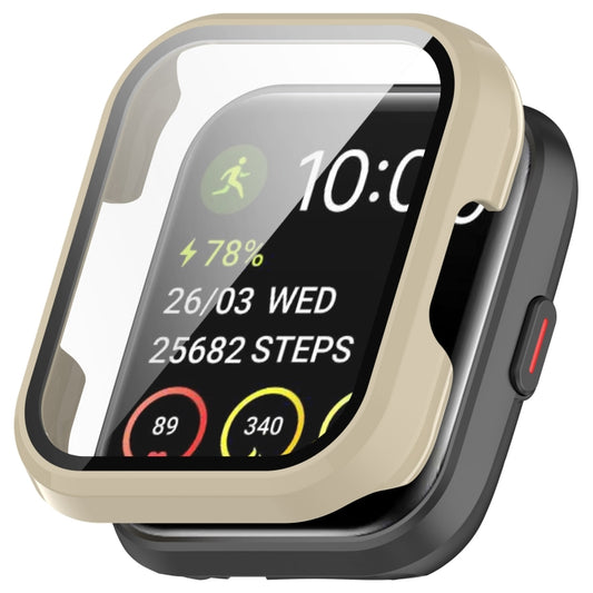 For SKG V7 / V7 Pro Tempered Film Integrated PC Watch Protective Cover(Ivory White) - Watch Case by buy2fix | Online Shopping UK | buy2fix