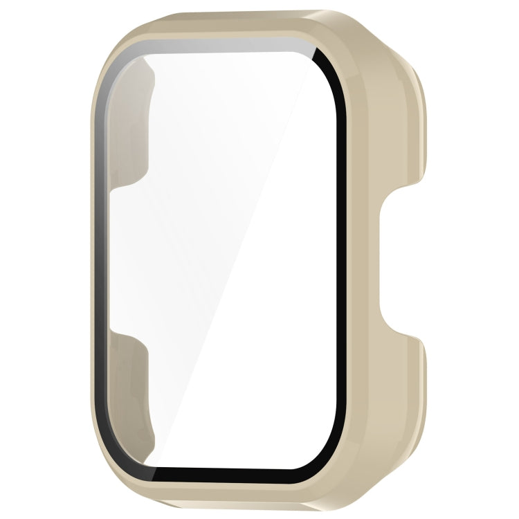 For SKG V7 / V7 Pro Tempered Film Integrated PC Watch Protective Cover(Ivory White) - Watch Case by buy2fix | Online Shopping UK | buy2fix
