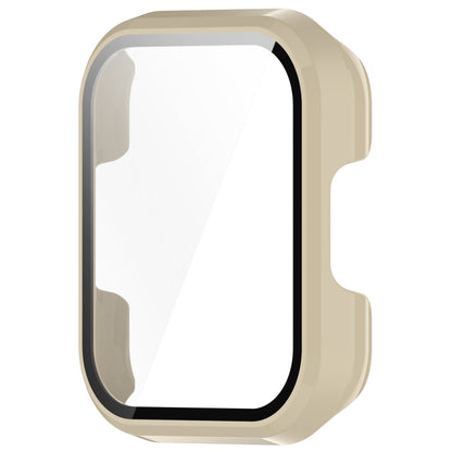 For SKG V7 / V7 Pro Tempered Film Integrated PC Watch Protective Cover(Ivory White) - Watch Case by buy2fix | Online Shopping UK | buy2fix