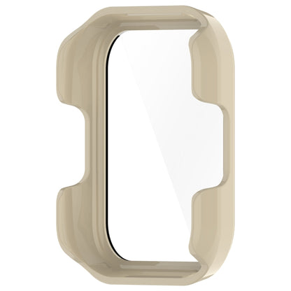 For SKG V7 / V7 Pro Tempered Film Integrated PC Watch Protective Cover(Ivory White) - Watch Case by buy2fix | Online Shopping UK | buy2fix
