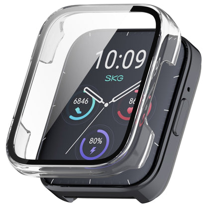 For SKG V9 Tempered Film Integrated PC Watch Protective Cover(Transparent) - Watch Case by buy2fix | Online Shopping UK | buy2fix