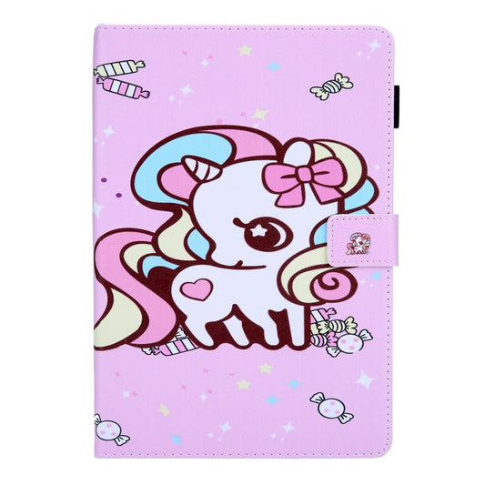 For iPad Pro 11 2024 Colored Drawing Leather Smart Tablet Case(Candy Unicorn) - iPad Pro 11 2024 Cases by buy2fix | Online Shopping UK | buy2fix