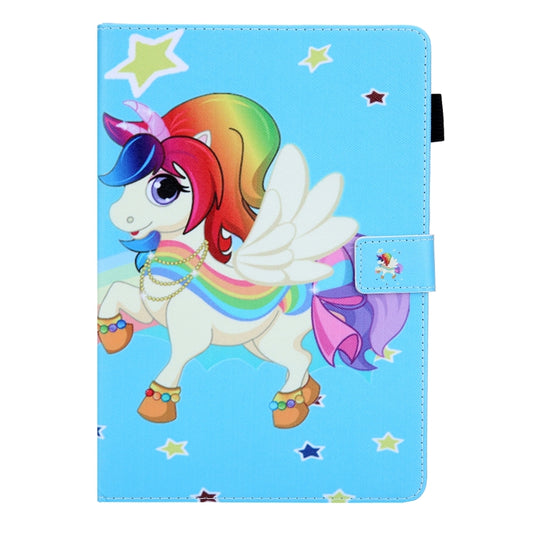For iPad Pro 11 2024 Colored Drawing Leather Smart Tablet Case(Star Unicorn) - iPad Pro 11 2024 Cases by buy2fix | Online Shopping UK | buy2fix
