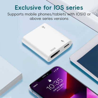 XM006 1080P iOS10.0 HDMI Mobile Phone AV Adapter(White) by buy2fix