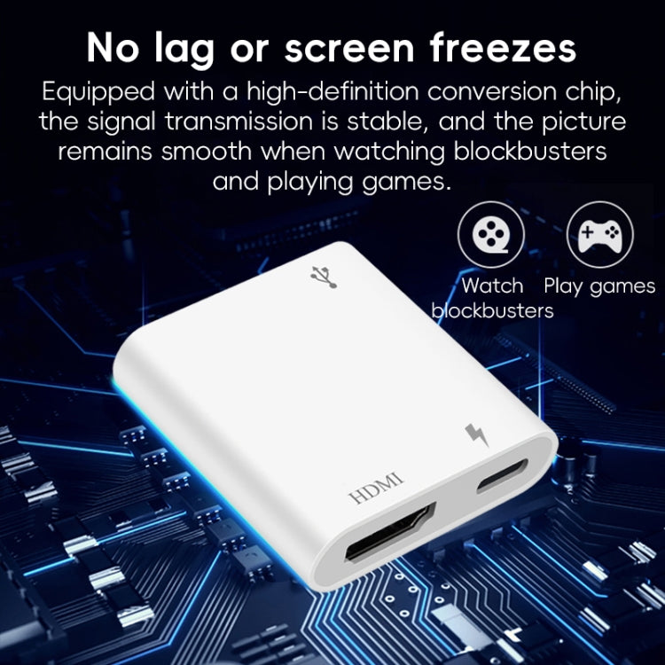 XM006 1080P iOS10.0 HDMI Mobile Phone AV Adapter(White) by buy2fix