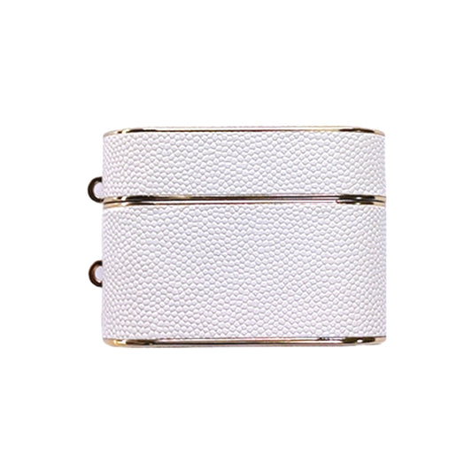 For AirPods Pro Cylindrical Ball Texture Bluetooth Earphone Protective Case(White) - For AirPods Pro by buy2fix | Online Shopping UK | buy2fix